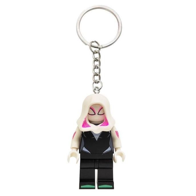 2pcs Gantungan Kunci Pasangan Spiderman Miles Morales & Spider Gwen Gantungan Kunci Lego Liontin Tas