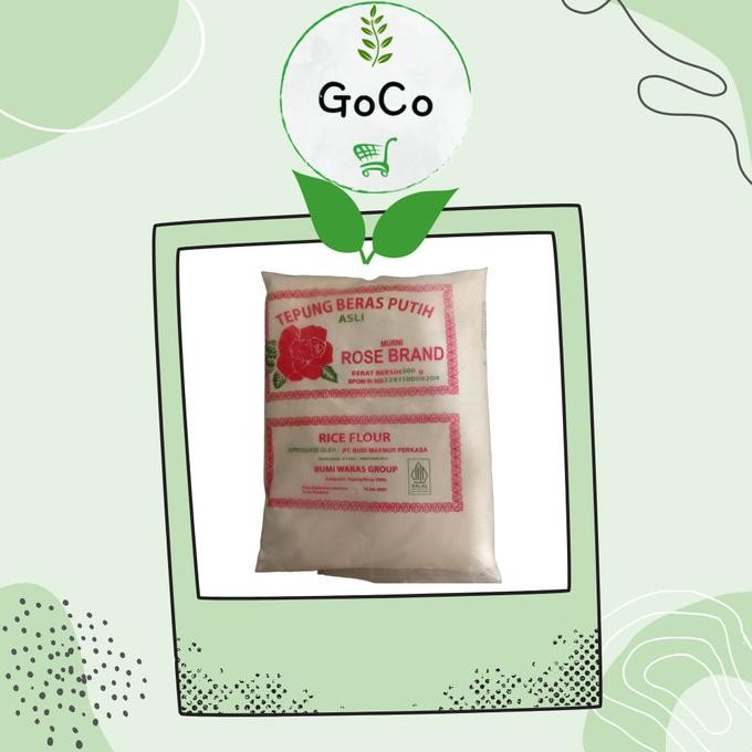 

Terlaris Rose Brand | Tepung Beras | 500 G |Eco-Friendly Packaging By Goco