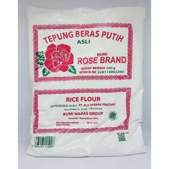 

Terlaris Tepung Beras Putih Rose Brand - 500 Gram