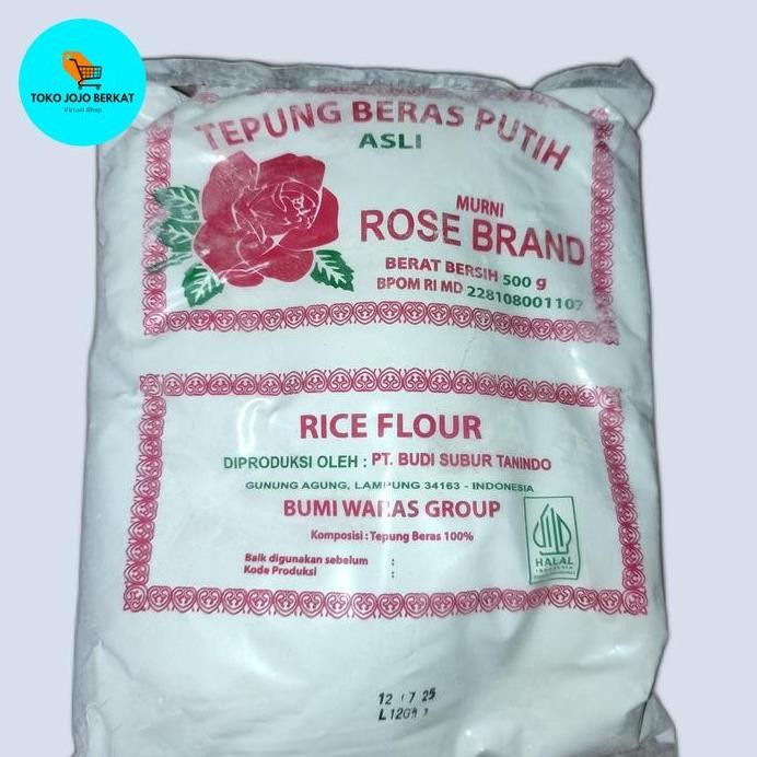 

Terlaris Tepung Beras Putih Rosebrand 500 Gram