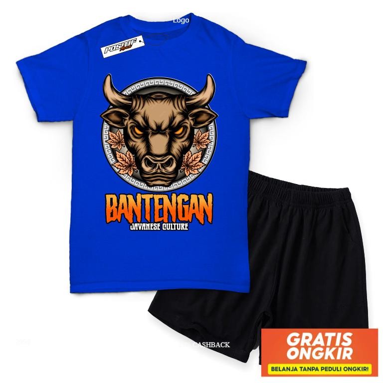 Baju Kaos Anak Viral Setelan Bantengan Mberot Jaranan Malangan Harga Grosir