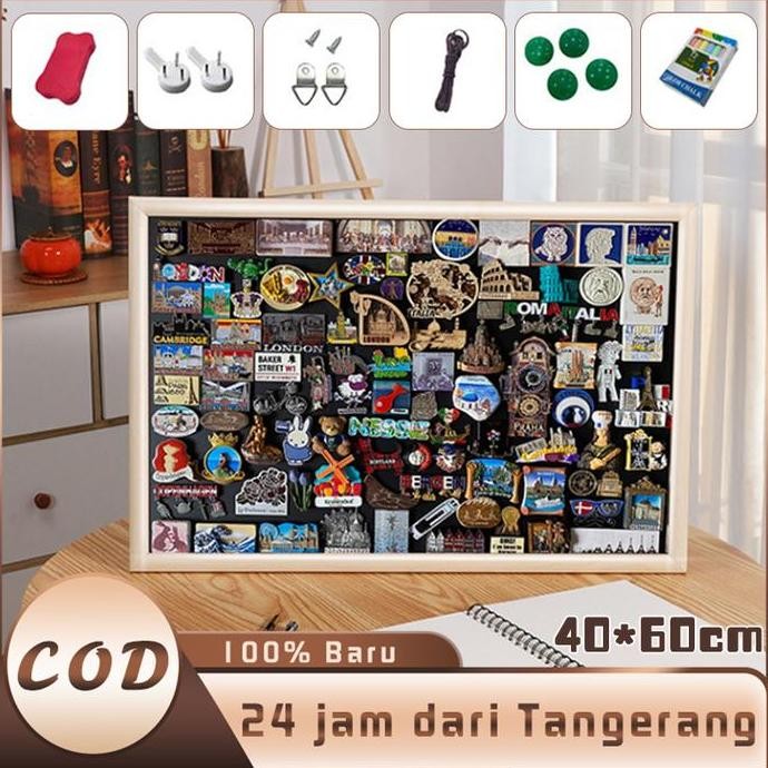 

baru !!! Papan Display Magnet Frame Magnetic Board 4060CM Papan Magnet Gantung