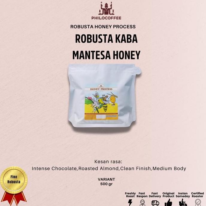 

ready stock Kopi Mantesa Fine Robusta Kaba Honey | Kopi Robusta | Biji Kopi Robusta Coffee