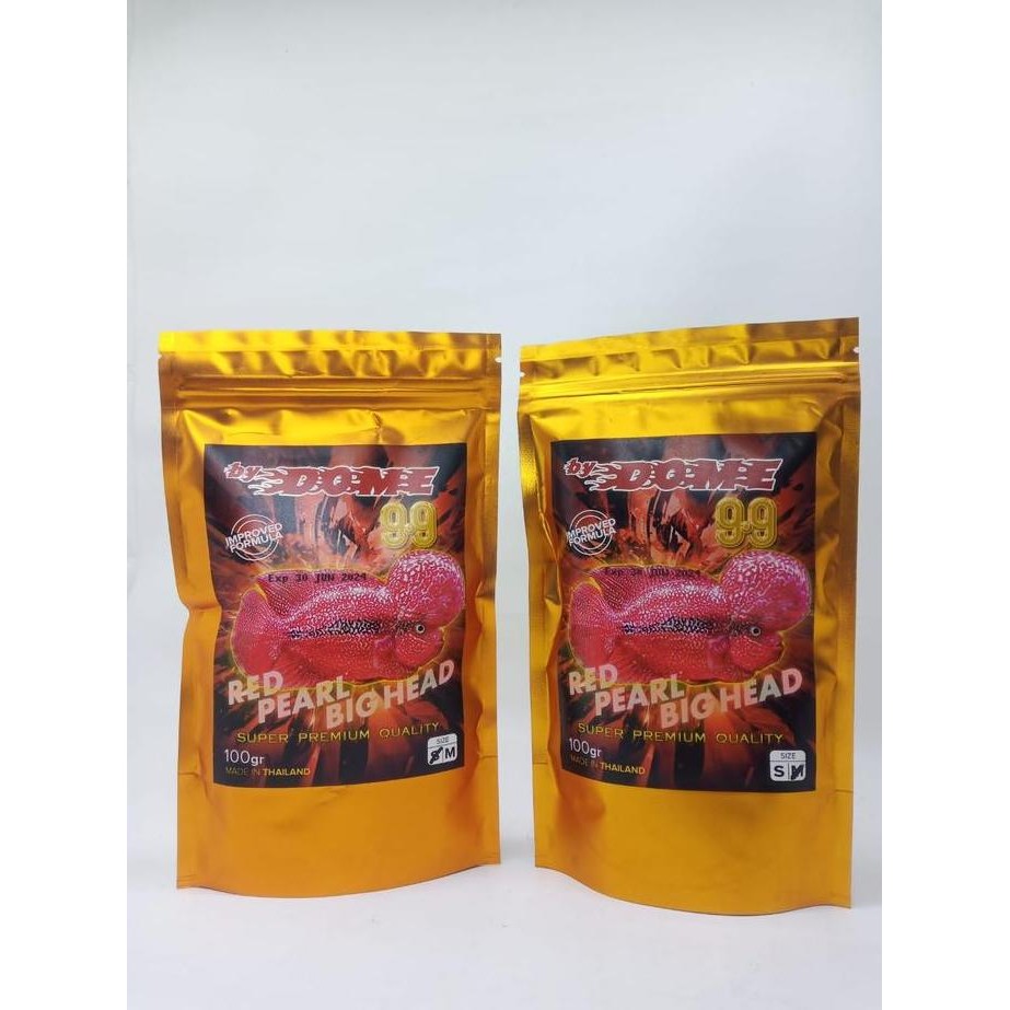Terlaris Dome 99 100 Gram Makanan Ikan Pelet Ikan Pakan Ikan Louhan Original