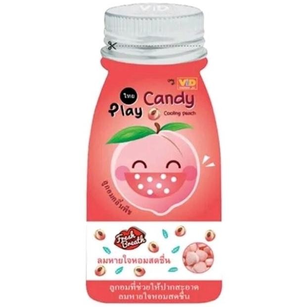 

Play Candy sugar free bebas gula rasa watermelon lemon melon peach permen Halal