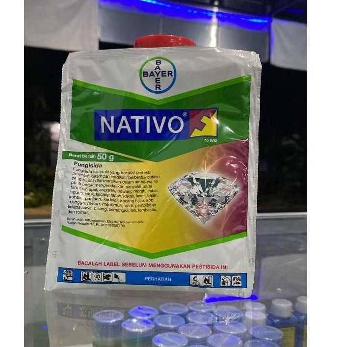 

Terlaris Nativo 50Gr Fungisida Pengendali Hawar Daun, Layu Fusarium, Kekuningan, Blast, Bercak Coklat, Busuk Tunas, Cacar Daun Pada Tanaman Padi/Jagung