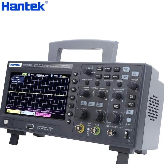 HARGA DISC - Osiloskop Digital 2 Channel Oscilloscope Otomotif Signal Generator 100MHz - Hantek DSO2