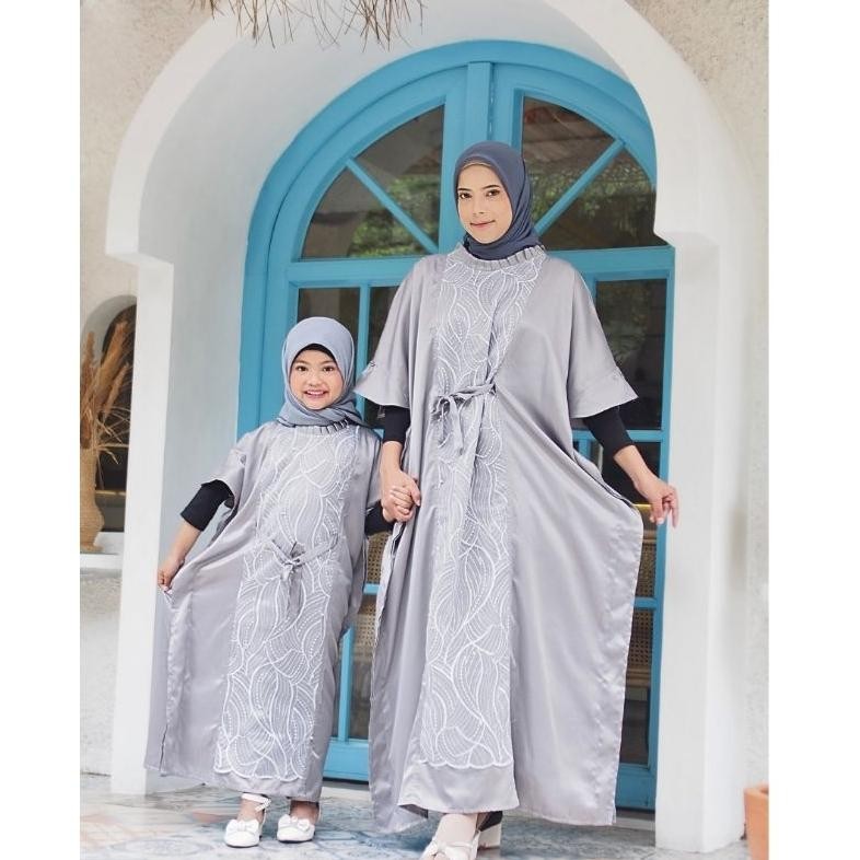 Kaftan Firda Kaftan Couple Ibu Anak, Kaftan Set Ibu Anak | Baju Lebaran | Baju Muslim Anak | Gamis A