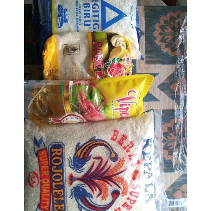 

Terlaris Paket Komplit Sembako Murah/Beras, Gula, Tepung, Minyak