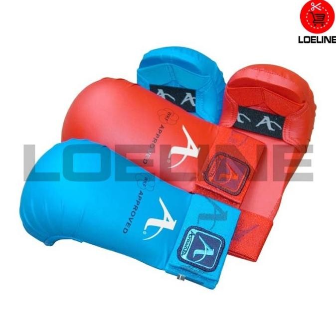 Sarung Tangan Karate PU Arawaza Hand Protector Gloves WKF Approved