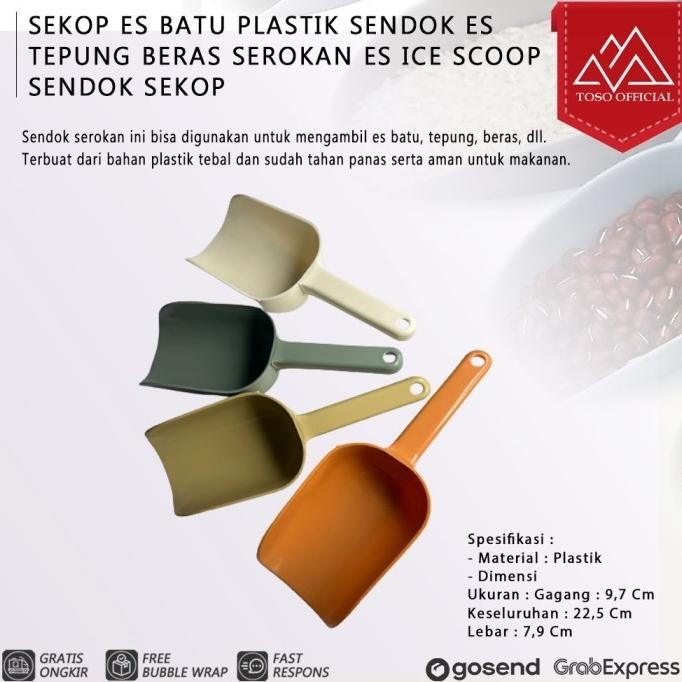 

Terlaris Sekop Es Batu Plastik Sendok Es Tepung Beras Gula Serokan Es Ice Scoop