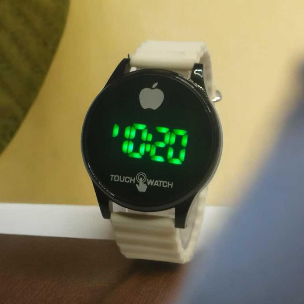 Jam Tangan Pria/Wanita Led Touch Watch Bulat D67