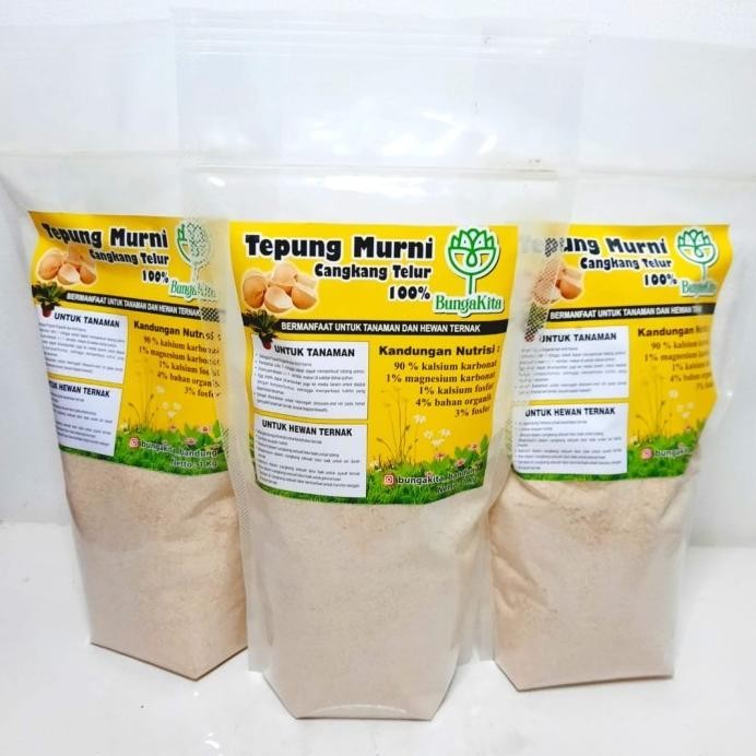 

Terlaris |Best| Tepung Murni Cangkang Telur Kemasan 1Kg