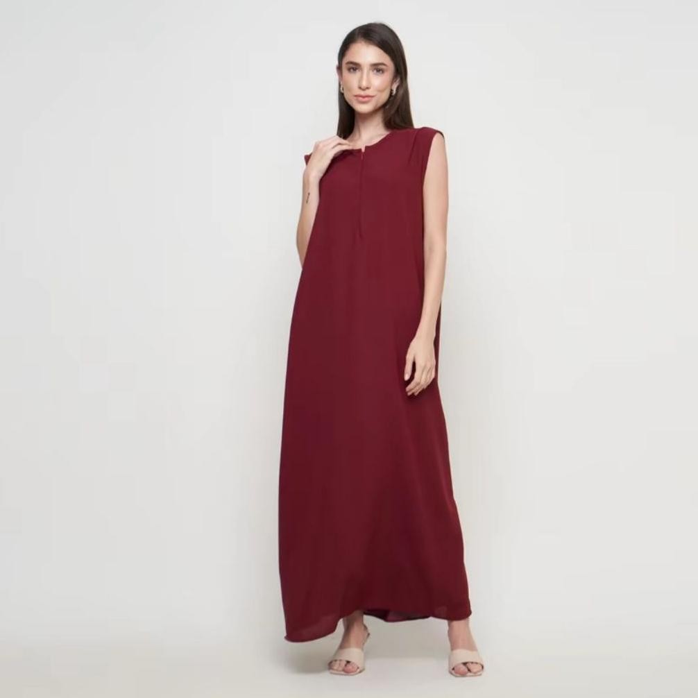 Inner Gamis Singlet Crinkle Airflow Dalaman Gamis Muslim / Inner Dress Tanpa Lengan