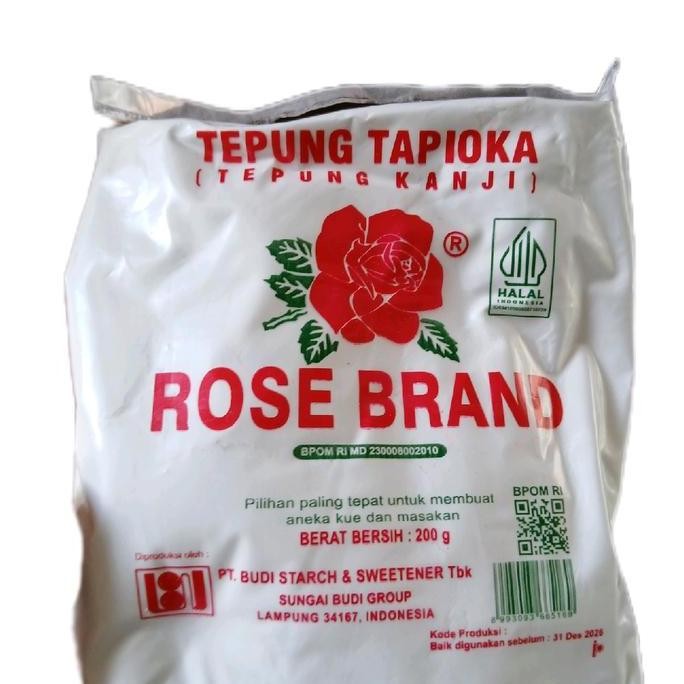 

Terlaris 5 Pcs Tepung Tapioka Rose Brand | Tepung Tapioka | Tepung Kanji 200 G Bahan Bubuk
