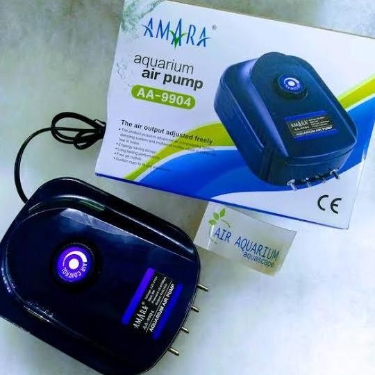 Pompa Udara Aerator Amara Aa9904 Aa 9904 Aerator Aquarium 4 Lubang
