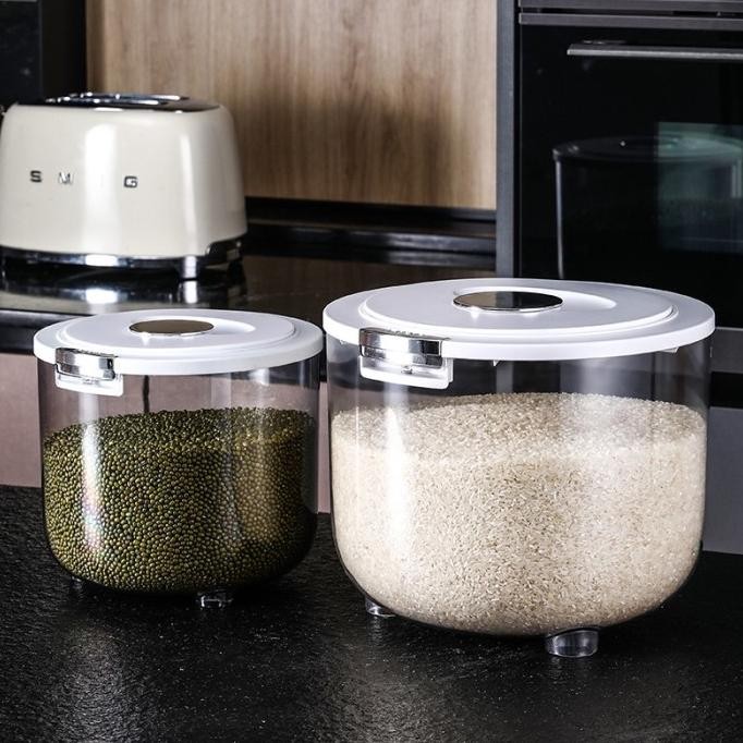 

Terlaris 5/10/15Kg Tempat Beras Kotak Penyimpanan Kacang Tepung Makanan Rice Box Storage / Rice Storage Organizer Besar Kotak Beras