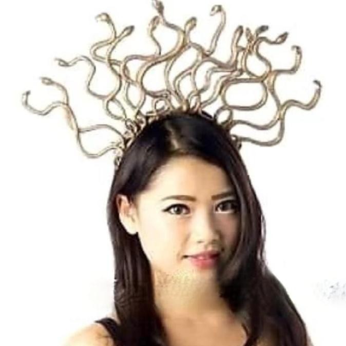 Bando Kepala Ular Medusa Bando Ular Halloween Party Kostum Haloween Termurah