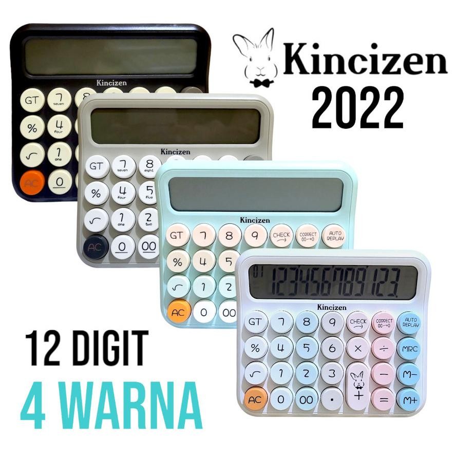 

Df-7 Byp-27 Kalkulator Rainbow Kincizen Kc-2022 - Calculator Pastel 12 Digit Tombol Fancy Korea Viral