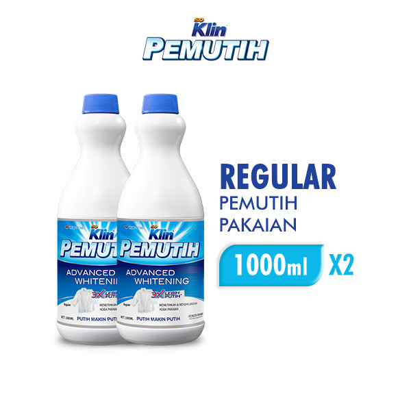 Soklin Pemutih Pakaian Botol 1000 ml x2