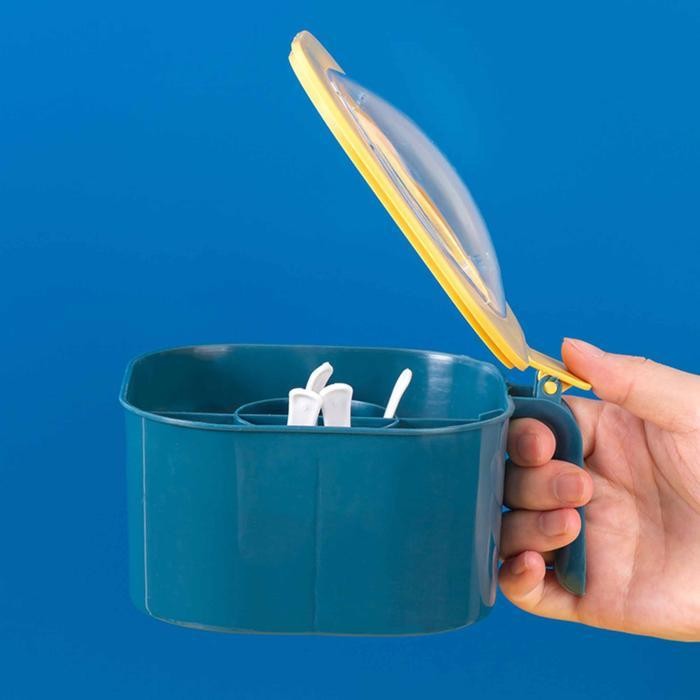 Tempat Bumbu Dapur / Tempat Bumbu 4 Sekat / Tempat Bumbu Plastik Kitchenware