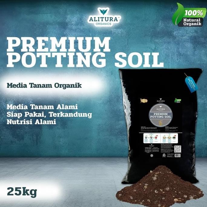 

Terlaris Alitura Organics Pupuk Organik Premium Potting Soil 20Kg - Media Tanam Tanah Siap Pakai Fertilizer