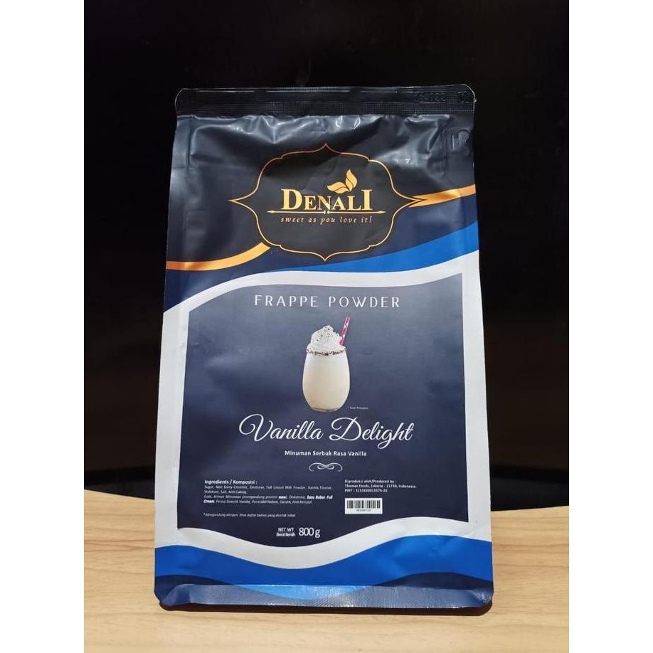 

```````] Denali Frappe Powder Vanilla Delight 800gr Bubuk Perasa Minuman Vanila