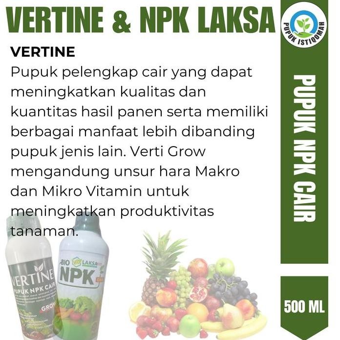 

Terlaris Promo Paket 2 Botol Bio Npk Cair Laksa Grow & Vertine Grow Obat Pelebat Cabe Rawit Merah Pupuk Pelebat Cabe Keriting Pupuk Pelebat Cabe Hijau Pupuk Pelebat Cabe Domba Dan Cabe Lain Nya Pupuk Organik Khusus Pelebat Cabai Isi 1 L