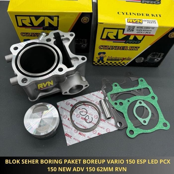 Blok Seher Boring Paket Boreup Bore Up Vario 150 125 Esp Led Pcx 150 New Adv 150 Vario 125 Led Techn