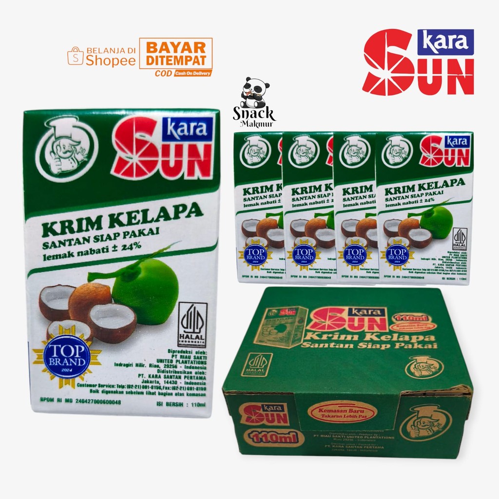 

SUN KARAA SANTAN KRIM KELAPA KOTAK 110ml HARGA PER 5 PCS