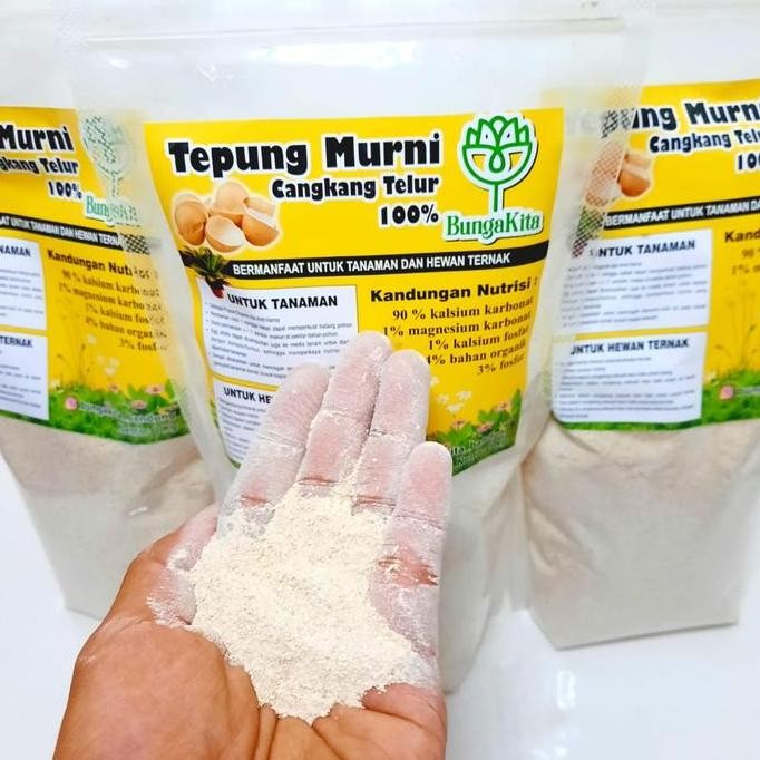 

Terlaris Tepung Murni Cangkang Telur Kemasan 1Kg