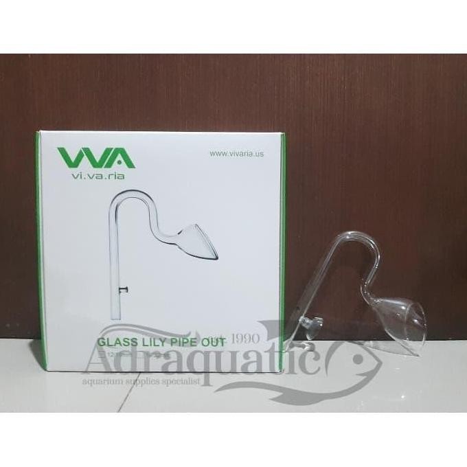 Produk Baru VIVARIA GLASS LILY PIPE OUTFLOW 12/16 OUT 13MM PIPA FILTER CANISTER
