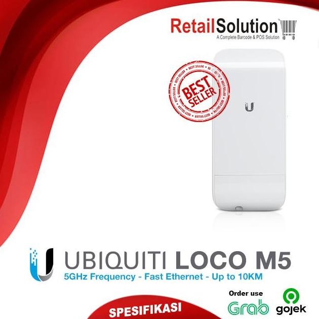 UBIQUITI Nanostation Loco M5 5GHz Hi Power 2x2 MIMO AirMaxStation