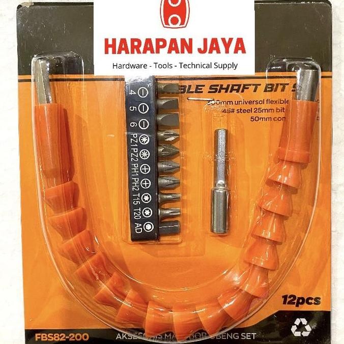 Sambungan Mata Bor Flexible Extension + Mata Bit Set Obeng Fleksibel RESTOCK