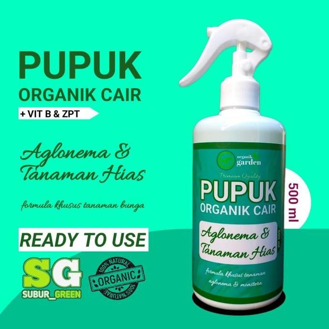 

Terlaris Pupuk Organik Cair Aglonema & Tanaman Hias 500Ml Puphk Booster Cair