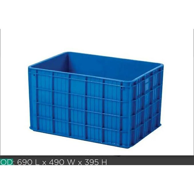 Terlaris 69X49X39 Container Box Rabbit 7077 Plastik Tebal Kuat Rapat Bak Kolam Ikan Keranjang Indust