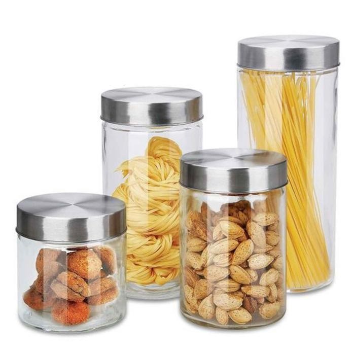 Toples Kaca Ulir / Wadah Makanan / Toples Transparan / Multifungsi