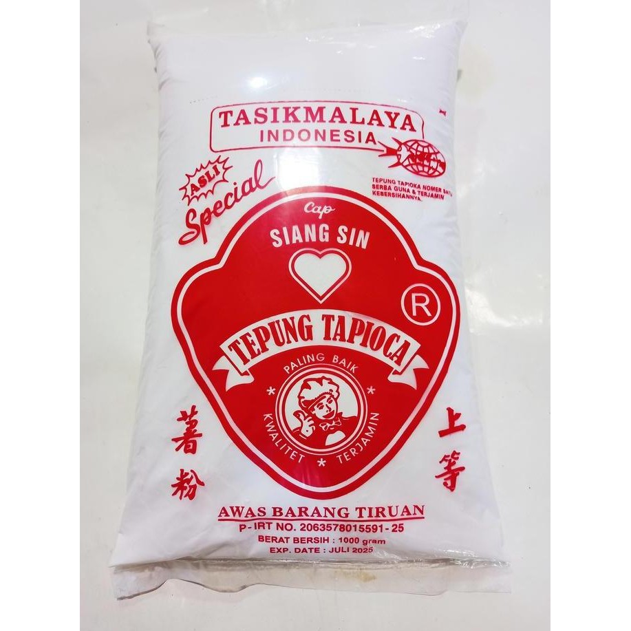 

Terlaris Tepung Tapioka Cap Siang Sin 1 Kg - Tepung Tapioca / Tepung Kanji