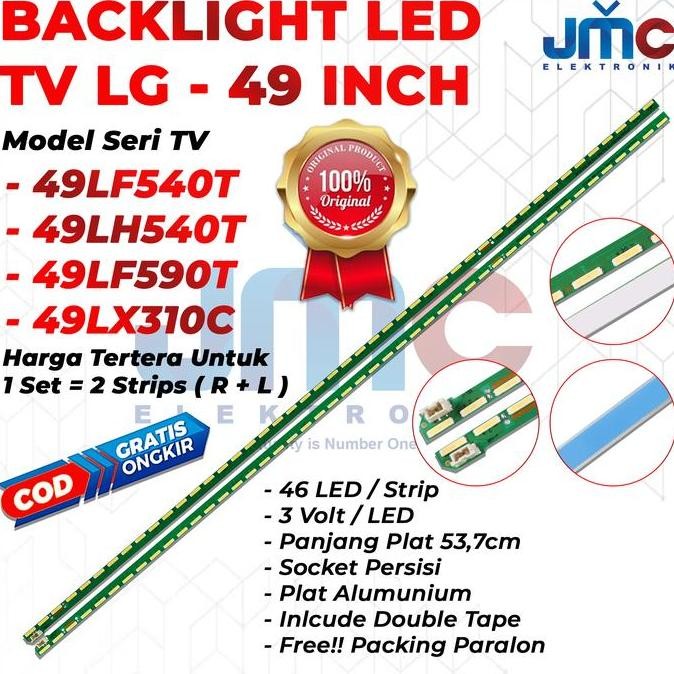 BACKLIGHT TV LG 49 INC 49LF540 49LF590 49LX310 49LF540T 49LF590T 49LX310C LAMPU BL LED IN INCH 49LF