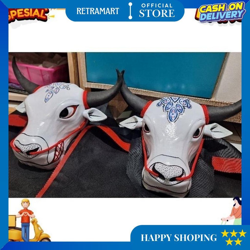 Siap Kirim Mainan Bantengan Mberot Putih /Mainan Anak Anak Bantengan Bantengan Mberot Krs