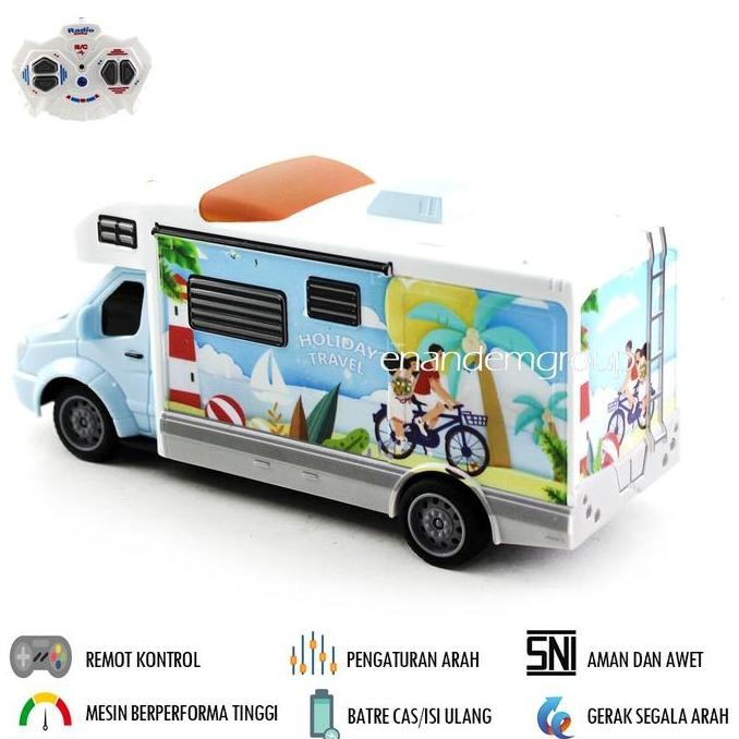 Spesial Mainan Mobil Remot Kontrol Rc Truk Kontainer Kemping Campervan