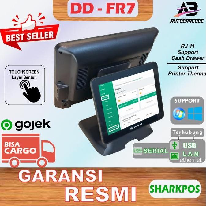 

Mesin Kasir All in One Single Display Sharkpos FR7 Core i5 4/128GB RF7