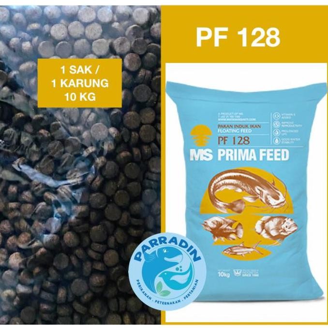 Terlaris Pakan Pelet Indukan Ikan Prima Feed Pf128 Uk.1 Sak / Karung