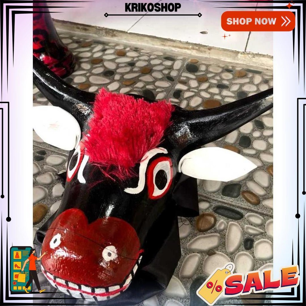 Siap Kirim [Wwr] Bantengan, Bantengan Kayu Kecil, Bantengan Kemul Panjang Baru