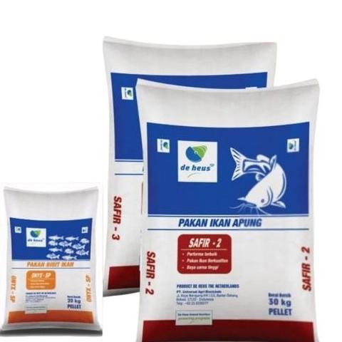 Terlaris Pelet Pakan Ikan Safir 2/3 Pelet Ikan Berprotein Tinggi Lele Nila Gurame Patin Dll
