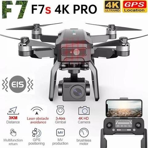 Promo Rc Drone Sjrc F7S 4K Pro Gps 3Km 3 Axis Wifi 5G Eis Sensor Anti Tabrak