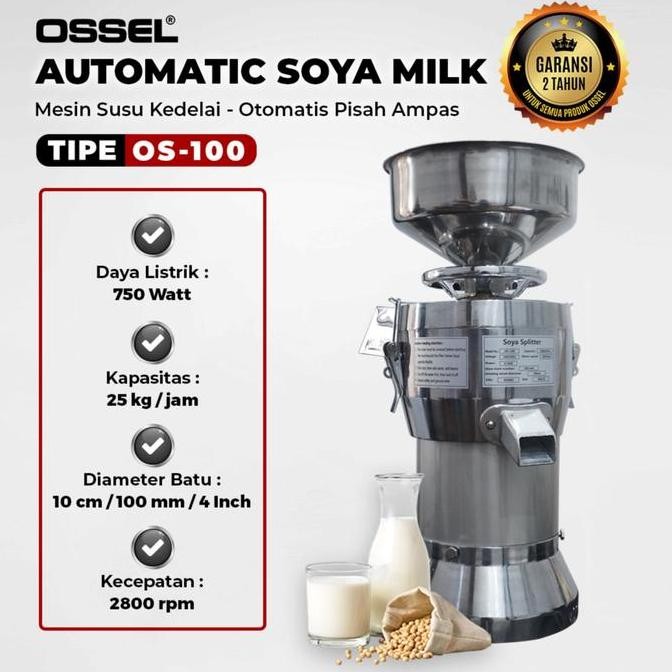 TERMURAH - Mesin Susu Kedelai GK 750 OSSEL Pisah Ampas Mesin Susu Kedelai Otomati