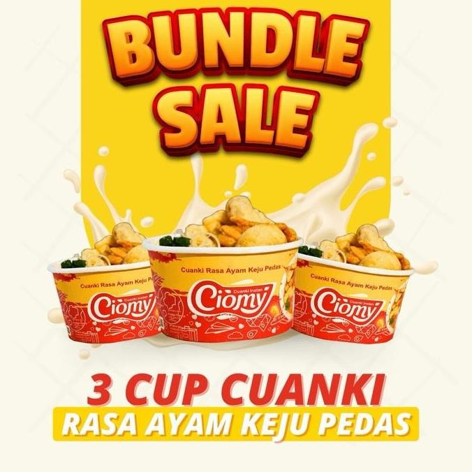 

CIOMY - Paket Bundling 3 Cuanki Ayam Pedas Kuah Keju