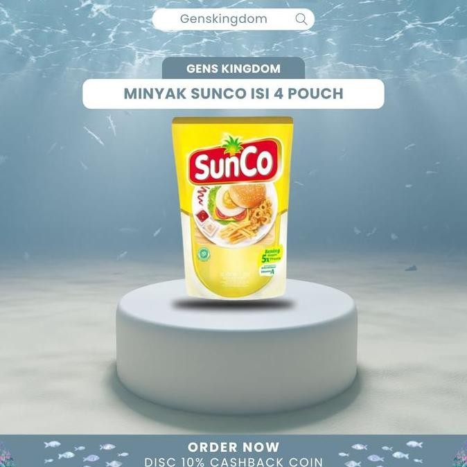 

SUNCO MINYAK KELAPA SAWIT PREMIUM ISI 4 POUCH