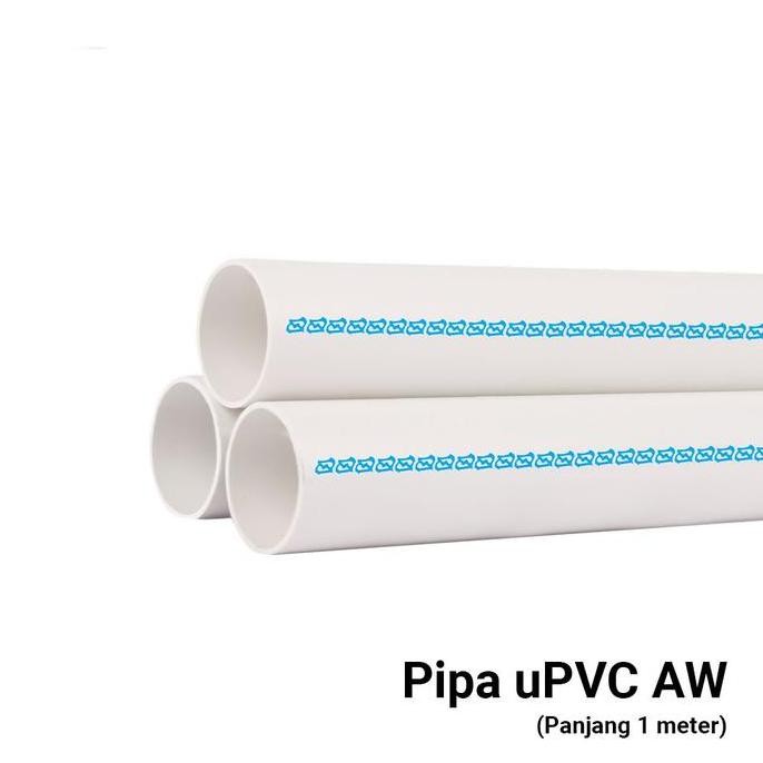 Pipa PVC AW 5 inch 1 meter Pipa Pralon uPVC AW 5" Pipa PVC Putih 5 inch